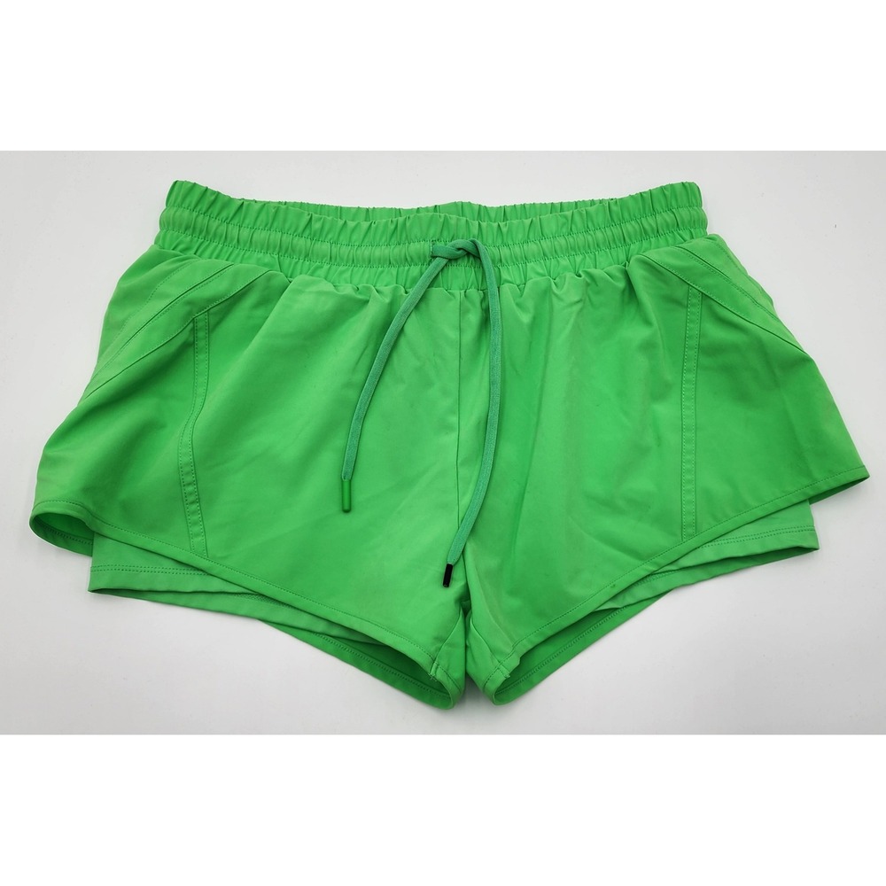 ZYIA Active Women's Green Running‎ Shorts Athletic Drawstring Waist S Small